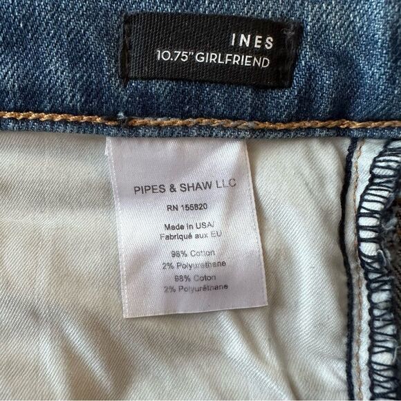 Veronica Beard Ines Paint Splatter 10.75" Cropped Girlfriend Jeans Size 28 - Picture 9 of 9